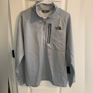 MEN’S XL GRAY NORTH FACE QUARTER ZIP